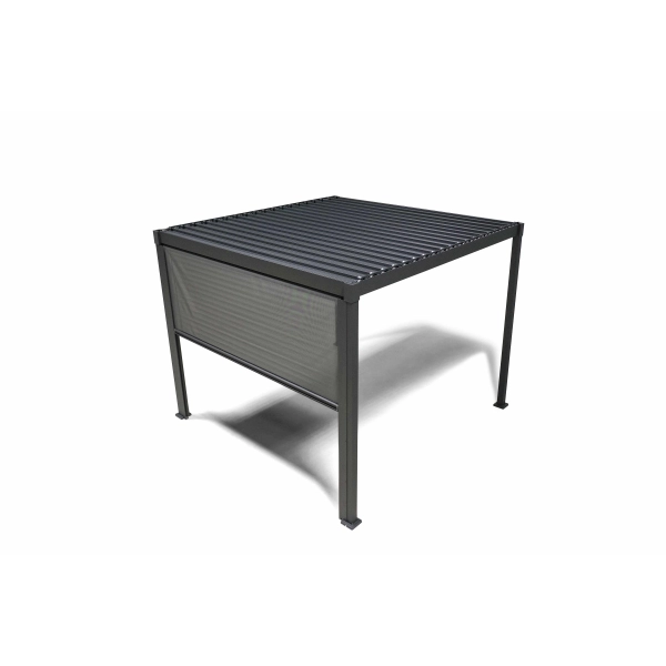 Roleta przeciwsłoneczna opuszczana 4M - Pergola tarasowa MIRADOR Solid 80 i Basic 88  - Antracyt
